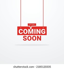 Coming Soon Design Banner For Advertising
