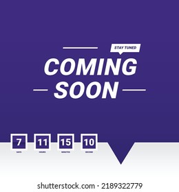 Coming Soon Design Banner For Advertising
