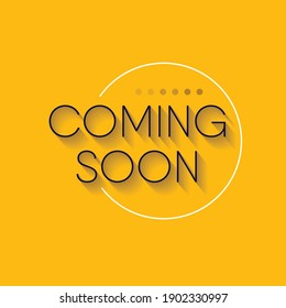 Coming soon design vector template