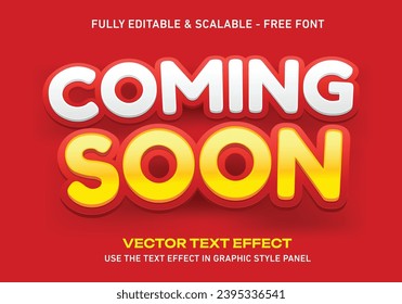 Coming Soon editable text effect free font