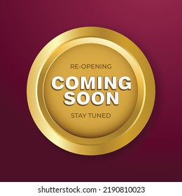 Coming soon emblem design template