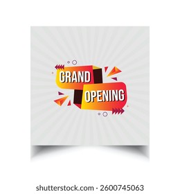 Coming soon grand opening promo banner