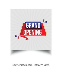 Coming soon grand opening promo banner