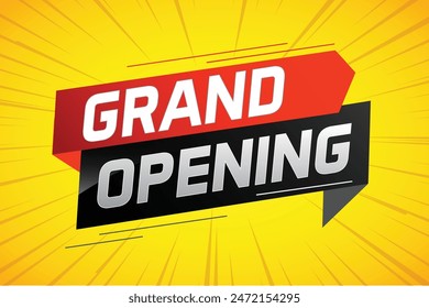 coming soon grand opening word concept vector illustration with megaphone and 3d, web, mobile app, poster, banner, flyer, background, gift card, coupon, label, wallpaper

