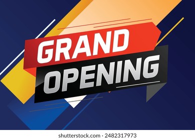 coming soon grand opening word concept vector illustration with megaphone and 3d, web, mobile app, poster, banner, flyer, background, gift card, coupon, label, wallpaper


