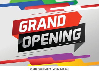 coming soon grand opening word concept vector illustration with megaphone and 3d, web, mobile app, poster, banner, flyer, background, gift card, coupon, label, wallpaper

