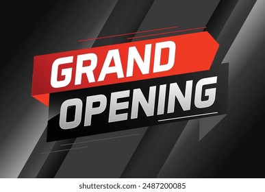 coming soon grand opening word concept vector illustration with megaphone and 3d, web, mobile app, poster, banner, flyer, background, gift card, coupon, label, wallpaper

