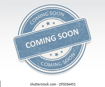 Coming soon grunge rubber stamp.Vector illustration.