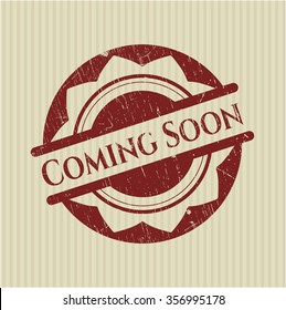 Coming Soon grunge seal