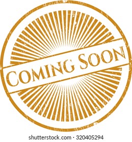 Coming Soon grunge stamp