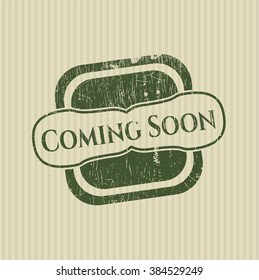 Coming Soon grunge stamp