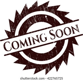 Coming Soon grunge stamp