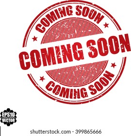 Coming soon grunge stamp.Vector