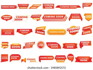 Coming soon icon. Cartoon of coming soon vector icon for web design isolated on white background