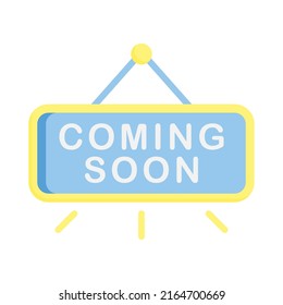 Coming Soon icon design template vector illustration