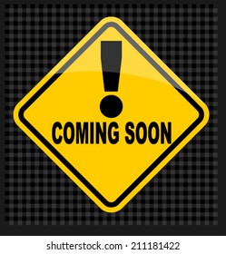 Coming Soon, icon vector 