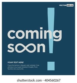 Coming Soon Infinity (Funny Vector Design Concept)