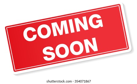 Coming Soon Label, Banner