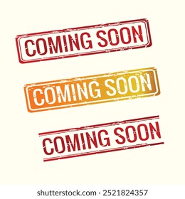 Coming soon label template for web store promo