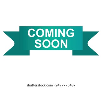 Coming soon label vector gradient speech bubble for promotion announcement of business 