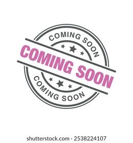 Coming Soon Letter Rubber Stamp Template