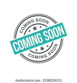 Coming Soon Letter Rubber Stamp Template