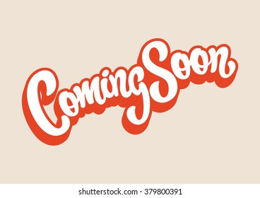 Coming Soon lettering text