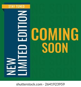 Coming soon limited edition social media post design