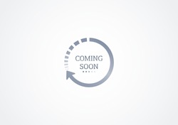 Coming Soon Loading. No Image, No Video Available. Simple Coming Soon Page Vector Illustration