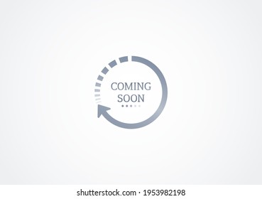 coming soon loading. no image, no video available. simple coming soon page vector illustration svg