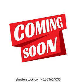 coming soon logo sign. new product release banner icon. coming soon stamp vector illustration.