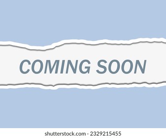 Coming soon logo. Vector illustration.
