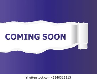 Coming soon logo. Vector illustration.