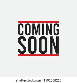 Coming Soon Logo Vector Template Design Illustration