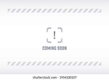 coming soon. maintenance mode or under construction page. error sign vector illustration