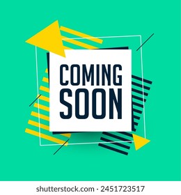 coming soon marketing campaign template for social media post vector