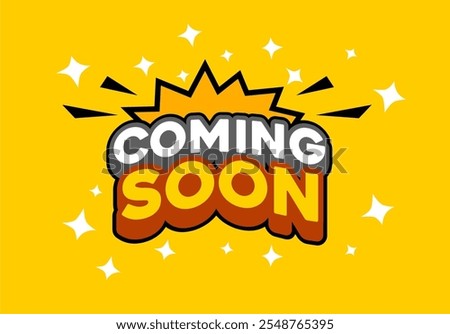 Coming soon message background illustration background