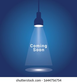 Próximamente aparecerá un mensaje iluminado con un proyector de reflectores luminosos