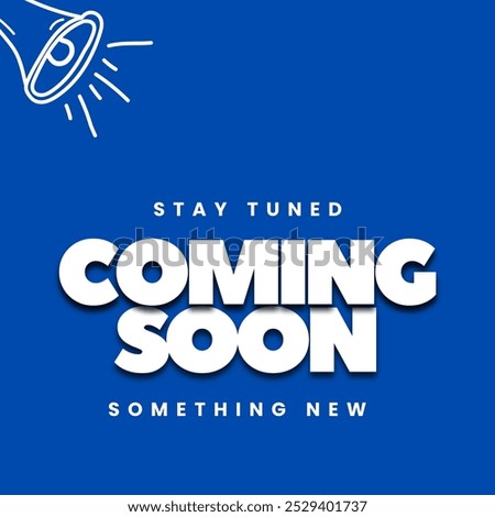 coming soon on dark blue background vector illustration