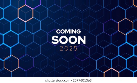 Coming Soon Opening of the Shop or Big Sale. Announce Promo Banner. Grand Opening Web Page Announcement. Minimalistic Premium Design Vector Illustration.