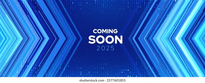 Coming Soon Opening of the Shop or Big Sale. Announce Promo Banner. Grand Opening Web Page Announcement. Minimalistic Premium Design Vector Illustration.