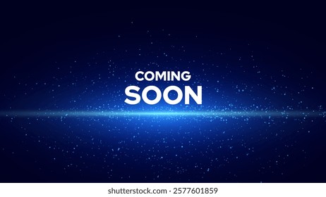 Coming Soon Opening of the Shop or Big Sale. Announce Promo Banner. Grand Opening Web Page Announcement. Minimalistic Premium Design Vector Illustration.