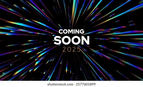 Coming Soon Opening of the Shop or Big Sale. Announce Promo Banner. Grand Opening Web Page Announcement. Minimalistic Premium Design Vector Illustration.