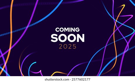 Coming Soon Opening of the Shop or Big Sale. Announce Promo Banner. Grand Opening Web Page Announcement. Minimalistic Premium Design Vector Illustration.