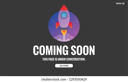 Coming Soon Page Design for Website