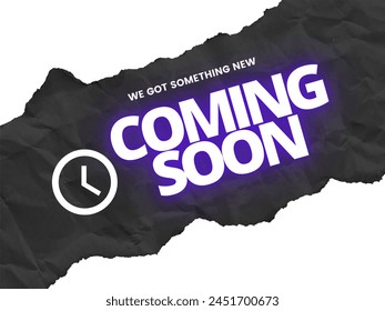 Coming soon poster for a shop or a brand shop