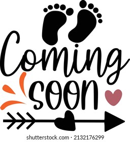 Coming soon Pregnancy Svg design