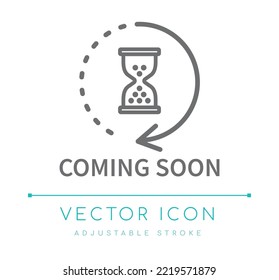 Coming Soon Product Vector Line Icon