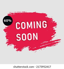 coming soon red bıg sale banner