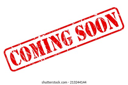 Coming Soon Red Stamp Text On Stock Vector (Royalty Free) 213244144 ...